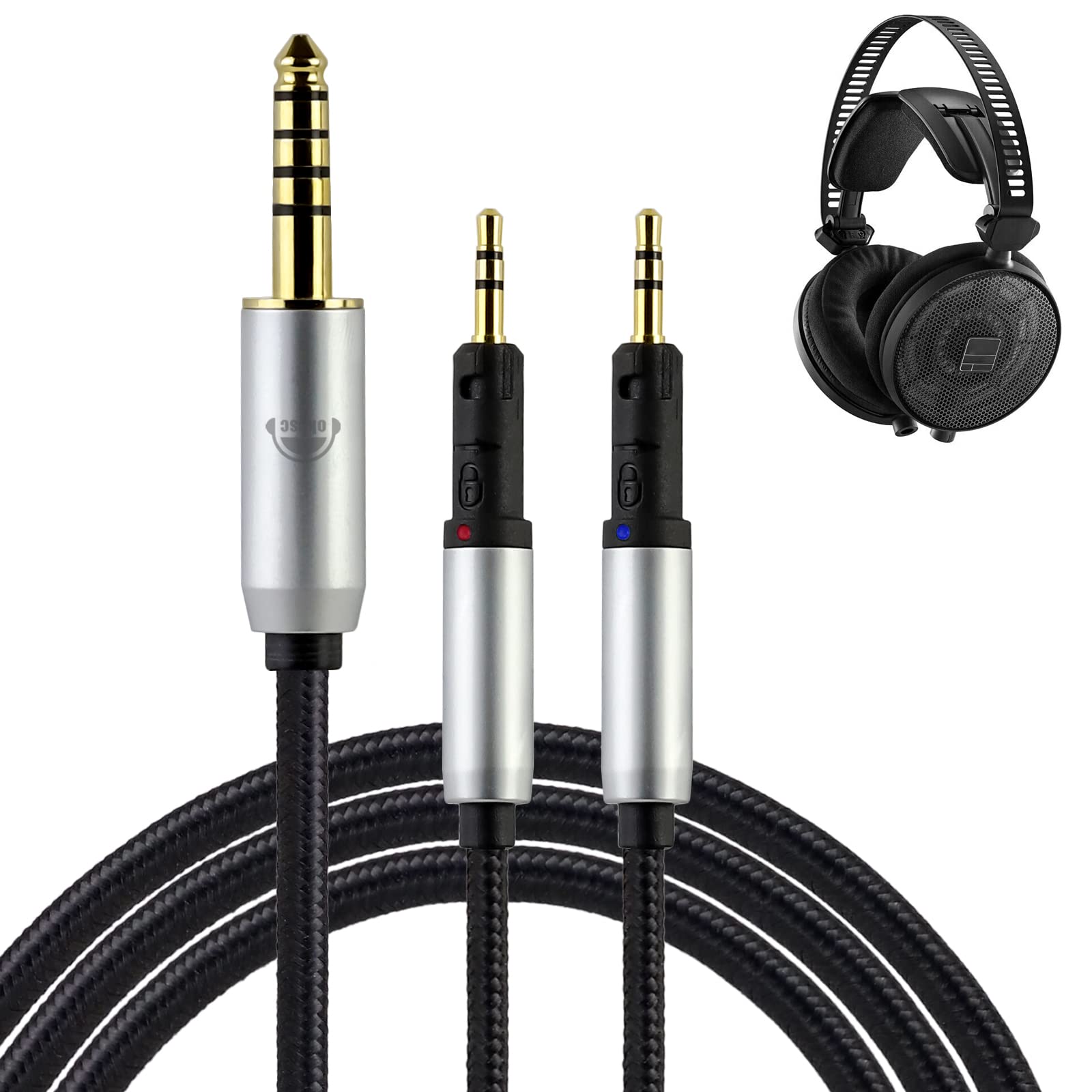 オーディオテクニカR70xと4.4mmケーブル okcsc Replacement Cable for Audio-Technica ATH-R70x Headphone